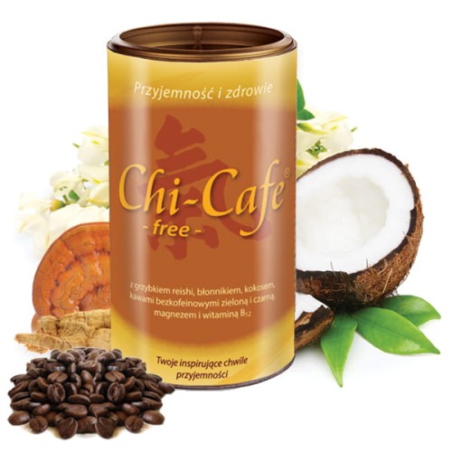  Chi-Cafe free 250g   bezkofeinowa z reishi  błonnikiem b12    kawa / napój kawowy