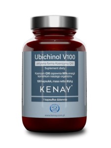 Kenay Ubichinol V100 aktywna forma Koenzymu Q10 (120 kapsułek) 