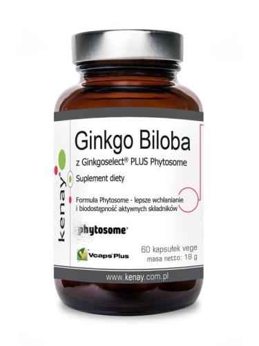 Kenay Ginkgo Biloba z Ginkgoselect® PLUS Phytosome 60 kaps