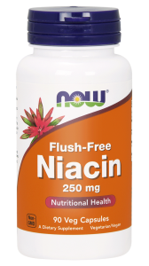 NOW Foods Niacyna Flush-Free 250mg 180kaps