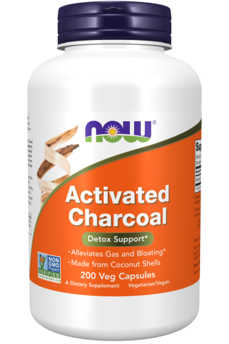  NOW Foods Activated Charcoal Veg Caps Węgiel aktywny