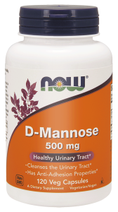 NOW Foods D-Mannose 500 mg – 120 kaps D-mannoza 