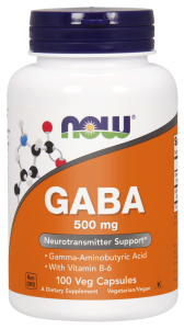 NOW Foods GABA – kwas Gamma-aminomasłowy 500 mg