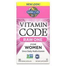 Garden of life Vitamin Code Raw One for Women Multivitamin Caps 75  
