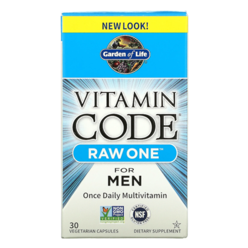 Garden of life Vitamin Code Raw One for Men Multivitamin Caps 30