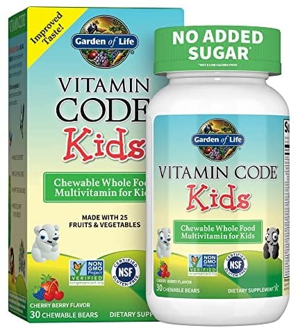 Garden of life Vitamin Code Kids Cherry Berry Chewables dla dzieci witaminy