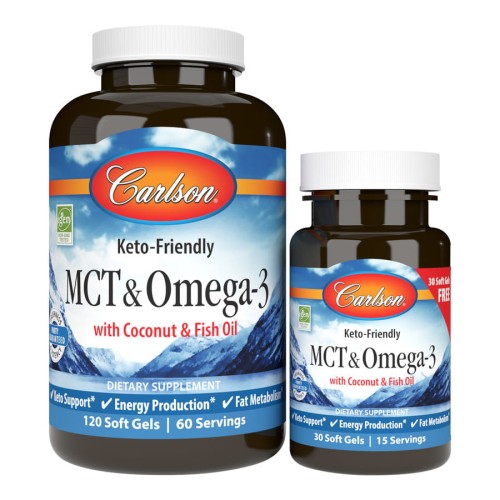 Carlson Labs MCT & Omega-3 120 + 30 gratis