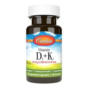 Carlson Labs Vitamin D3 + K2 Witamina