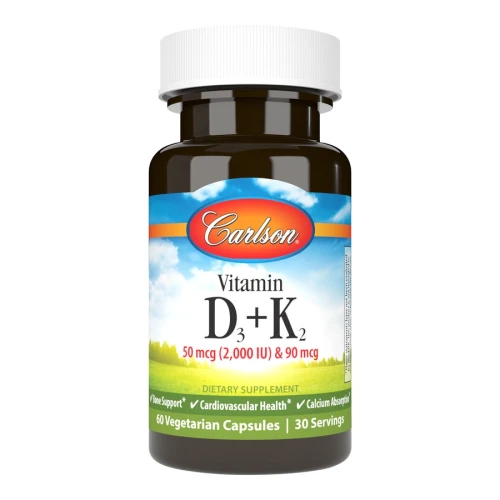 Carlson Labs Vitamin D3 + K2 Witamina