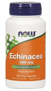 NOW Foods Echinacea – Jeżówka 400 mg –100 kaps