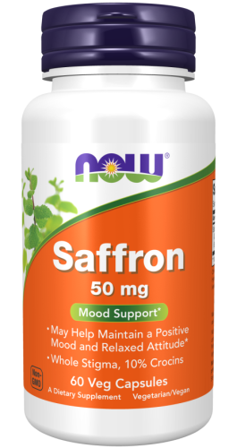 NOW Foods Saffron 50 mg Veg Caps Szafron