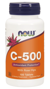 NOW Foods Witamina C-500 dzika róża  – 100 tab  