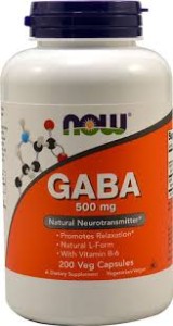 NOW Foods GABA – kwas Gamma-aminomasłowy 500 mg 200kaps