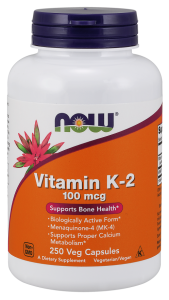 NOW Foods Witamina K2 100mcg 250kaps k-2 mk7