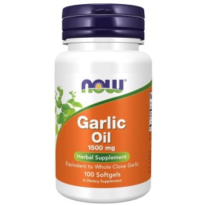 Now Foods Olej z Czosnku (Garlic Oil) 1500 mg 100 