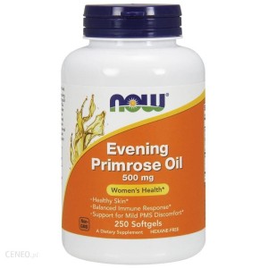 NOW Foods Evening Primrose oil – Olej z wiesiołka 500 mg – 250kaps