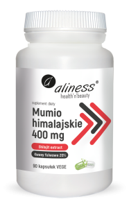 ALINESS Shilajit - Mumio himalajskie 400mg x 90 Vege caps. 