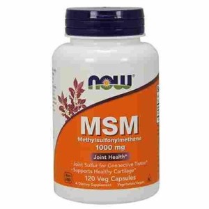 NOW MSM 1000 mg / 120 vege caps  siarka 