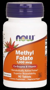  NOW Foods Methyl Kwas Foliowy Foliany 1000 mcg 