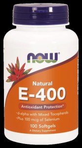 NOW Foods E-400 Natural Witamina E 400 + SELEN 100 softgels