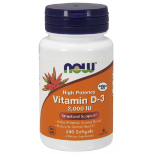 NOW Foods Witamina D3 2000 IU 240 kaps