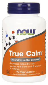 NOW Foods True Calm™ – 90 kaps Gaba, B6, Tauryna, Glicyna