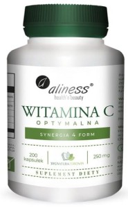 Witamina C optymalna 250 mg, 200 vege caps 