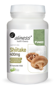 Aliness Shiitake ekstrakt shitake 400mg x 90 Vege caps.