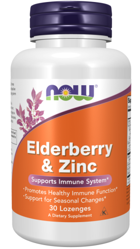 NOW Foods Elderberry & Zinc Czarny bez Cynk 90kaps