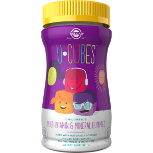 SOLGAR U-CUBES MULTIWITAMINY I MINERAŁY dla dzieci 60 gummies
