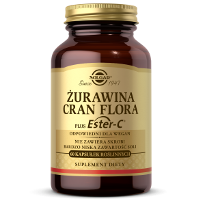 Solgar Żurawina z witaminą C - 60 kap