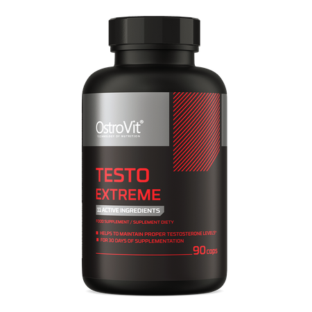OstroVit Testo Extreme 90 kapsułek Maca Kozieradka Tribulus żeń szeń