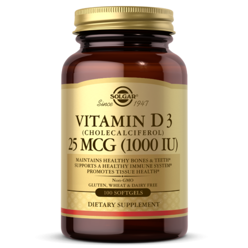 Solgar Witamina D3 1000 IU (25 µg) - 100 kap