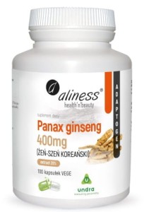 Aliness Panax Ginseng (żeń szeń koreański ) 400mg
