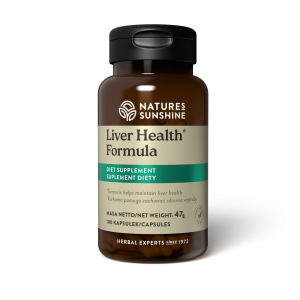 Nature's  Sunshine Liver Health Formula Łopiań Kozieradka Kurkuma