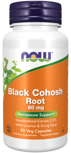NOW Foods Black Cohosh Root 80 mg lukrecja dong    