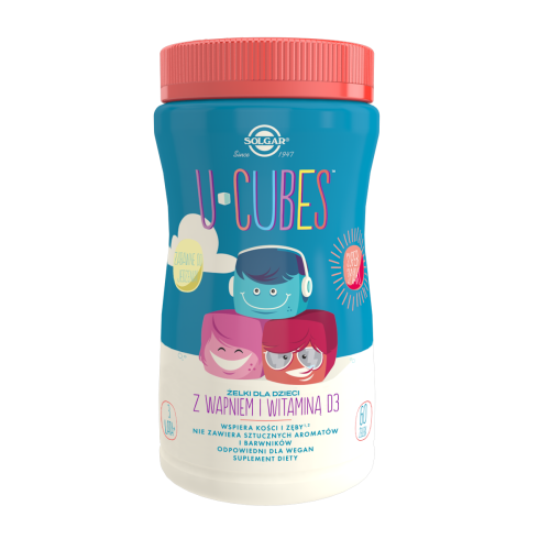 SOLGAR U-CUBES z wapniem i witaminą D3  120  -