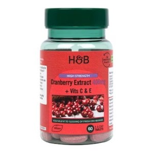 Holland & Barrett High Strength Cranberry Extract 400mg 60 Tablets żurawina ekstrakt
