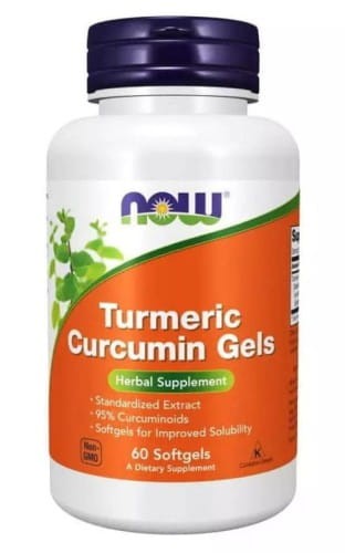 NOW Turmeric Curcumin  60 softgels Kurkumina 95% ekstrakt 