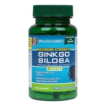 Holland & Barrett Maximum Strength Ginkgo Biloba 120mg 100 Capsules