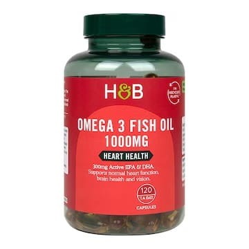 Holland & Barrett Omega 3 Fish Oil 1000mg 120 Capsules