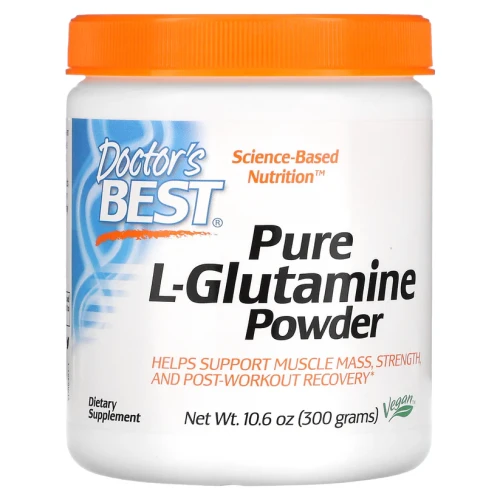 Doctor's Best Pure L-Glutamine Powder, 10.6 oz (300 g) Glutamina