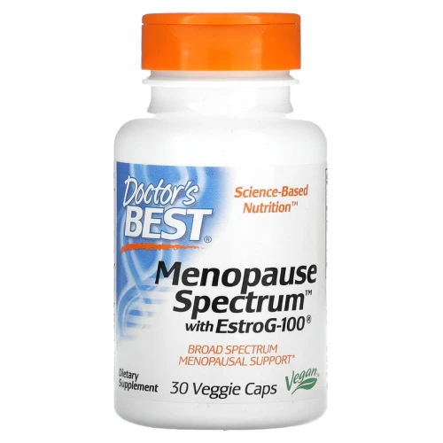 Doctor's Best Menopause Spectrum with EstroG-100, 30 Veggie Caps Angelica Menopauza