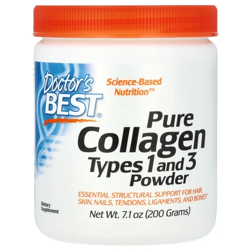 Doctor's Best Pure Collagen Types 1 and 3 Powder, 7.1 oz (200 g) Kolagen