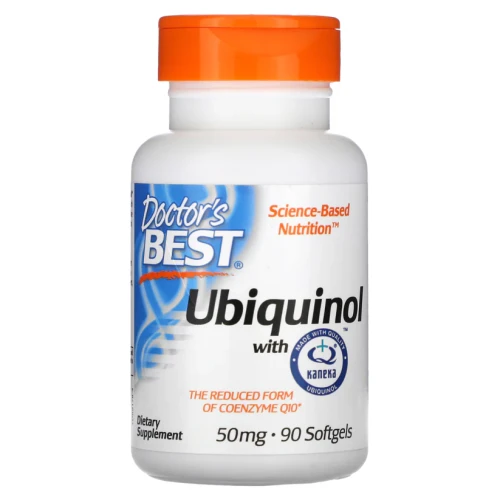 Doctor's Best Ubiquinol with Kaneka, 50 mg, 90 Softgels Ubichinol