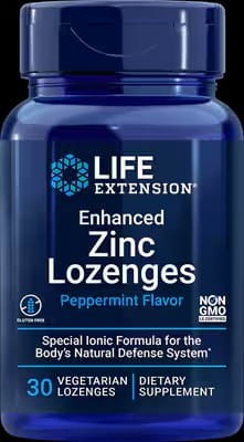 Life Extension Enhanced Zinc Lozenges (Peppermint) Cynk