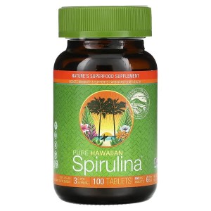 Nutrex Hawaii, Pure Hawaiian Spirulina, 500mg, 100 Tablets  Spirulina Hawajska (1)