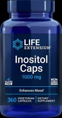 Life Extension Inositol Caps 1000 mg, 360 vegetarian caps Inozytol