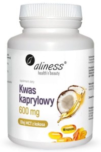  Aliness Kwas kaprylowy (60% C8) 600 mg x 90 caps 