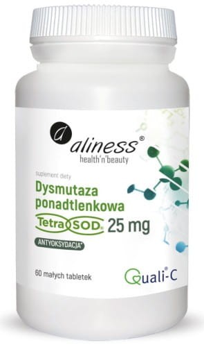  Aliness Dysmutaza ponadtlenkowa (Tetra Sod) 25 mg x 60 vege tabs 